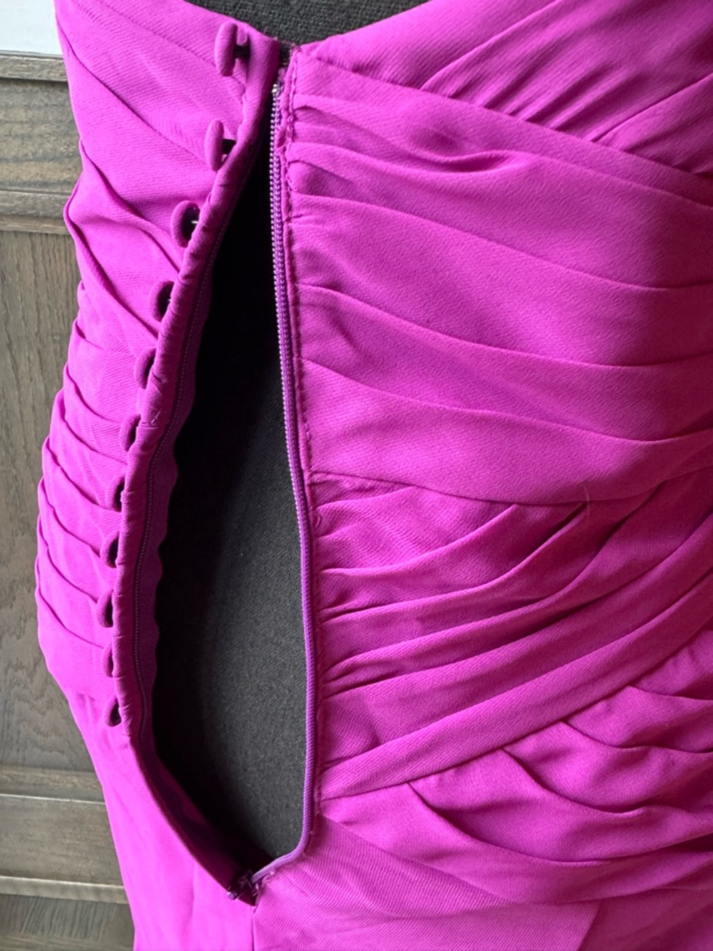 Alfred Angelo Strapless purple Ruched Sweetheart Gown 8 - Picture 7 of 9